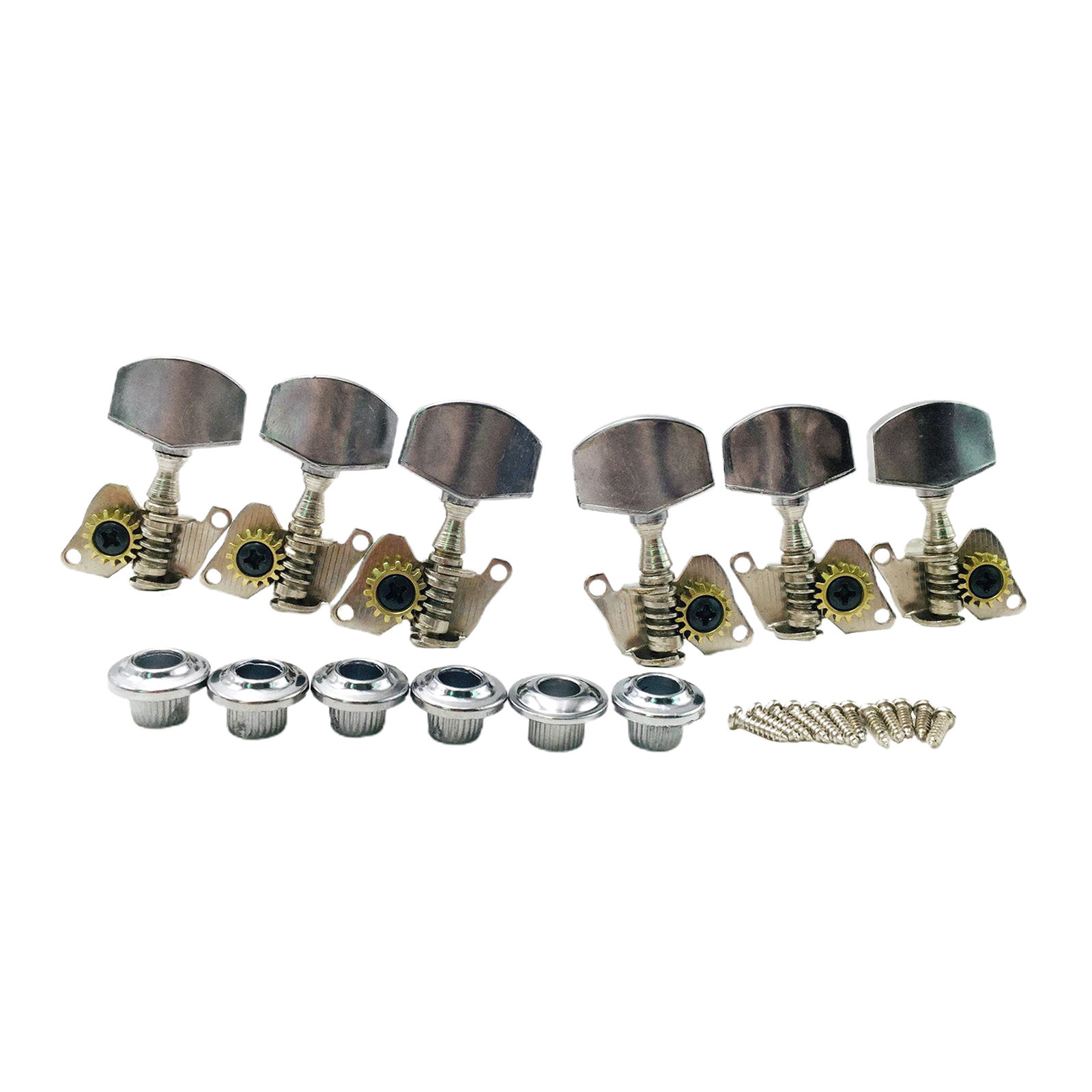 6pc/set Acoustic Guitar Tuning Keys Pegs Open Gear Fine Finish Replacement