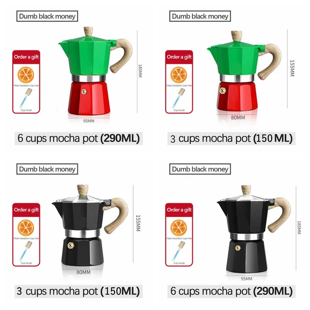 Grosche Milano Stovetop Espresso Maker 6-Cup, White - Browns Kitchen