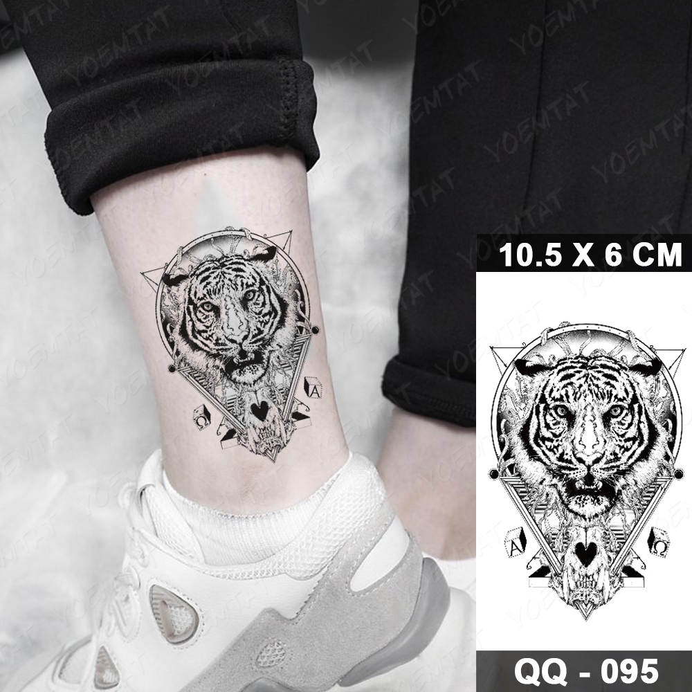 Best of Waterproof Temporary Tattoo Sticker Tiger Wolf Fox Animal Children Glitter Fake Tatto Transfer Sexy Art Anime Tatoo Women Men Reviews & Tips - Image 4