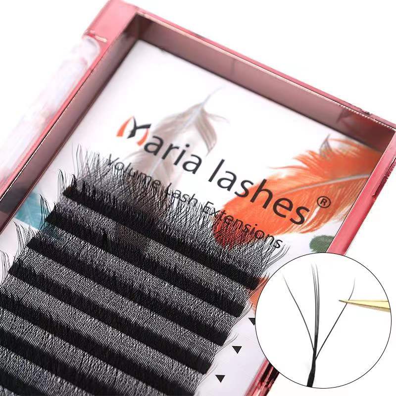 Best of MARIA New Fairy 3D Thick W Shape Eyelashes Easy Fan 5D Lashes Extensions Wholesales Volume 12 Rows Y Style Natural Soft Logo Reviews & Tips