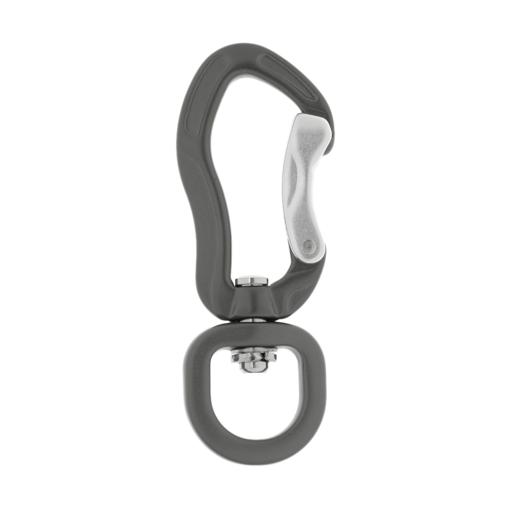 400KG Swivel Eye Snap Hook Aluminum Quickdraw Climbing Backpack Hanging Hook for Outdoor Climbing Camping Hiking Keychain