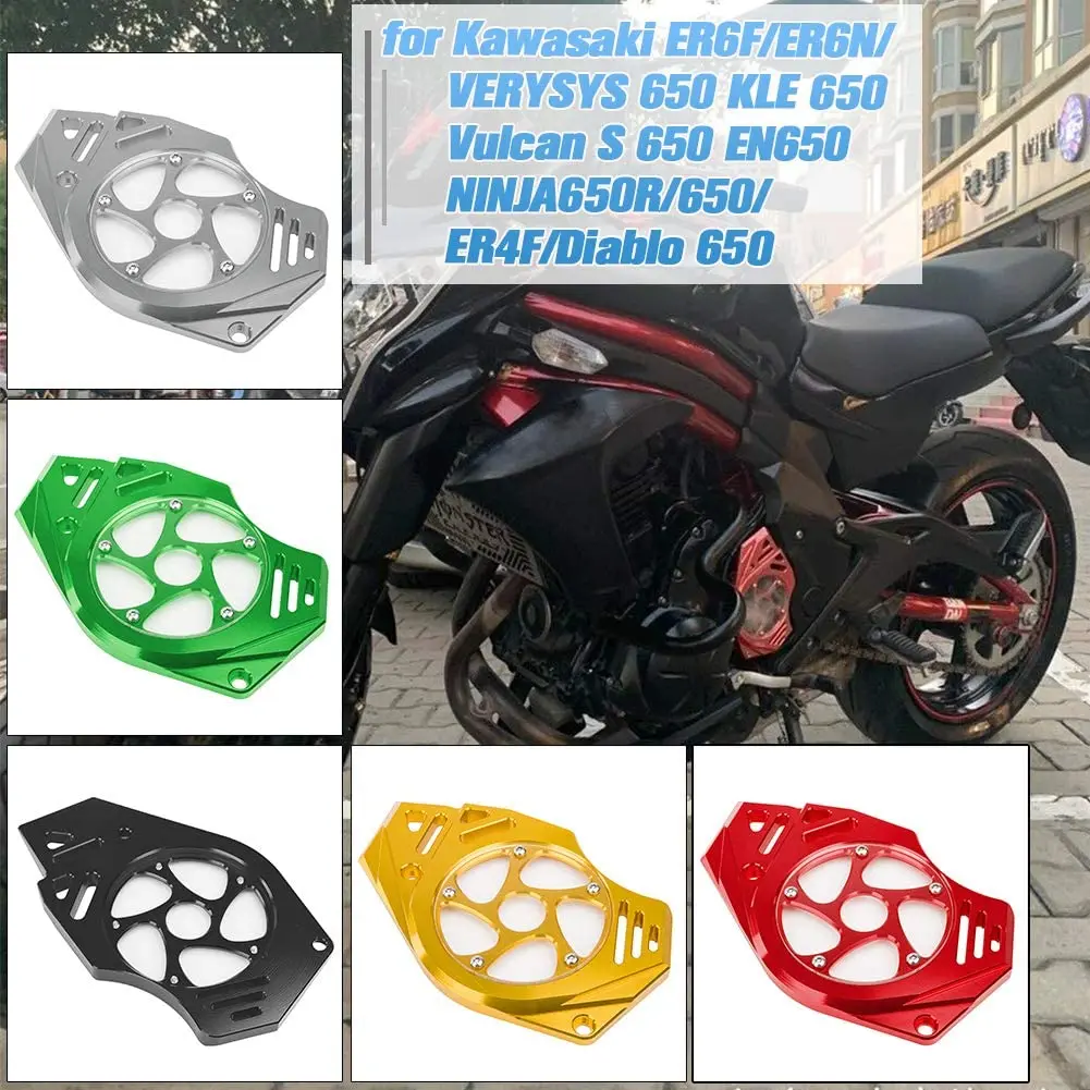 Motorcycle Engine Chain Sprocket Cover Protector For KAWASAKI ER4F ER6F Ninja 650 Vulcan S VN650 Veysys 650|Covers & Ornamental Mouldings| - AliExpress