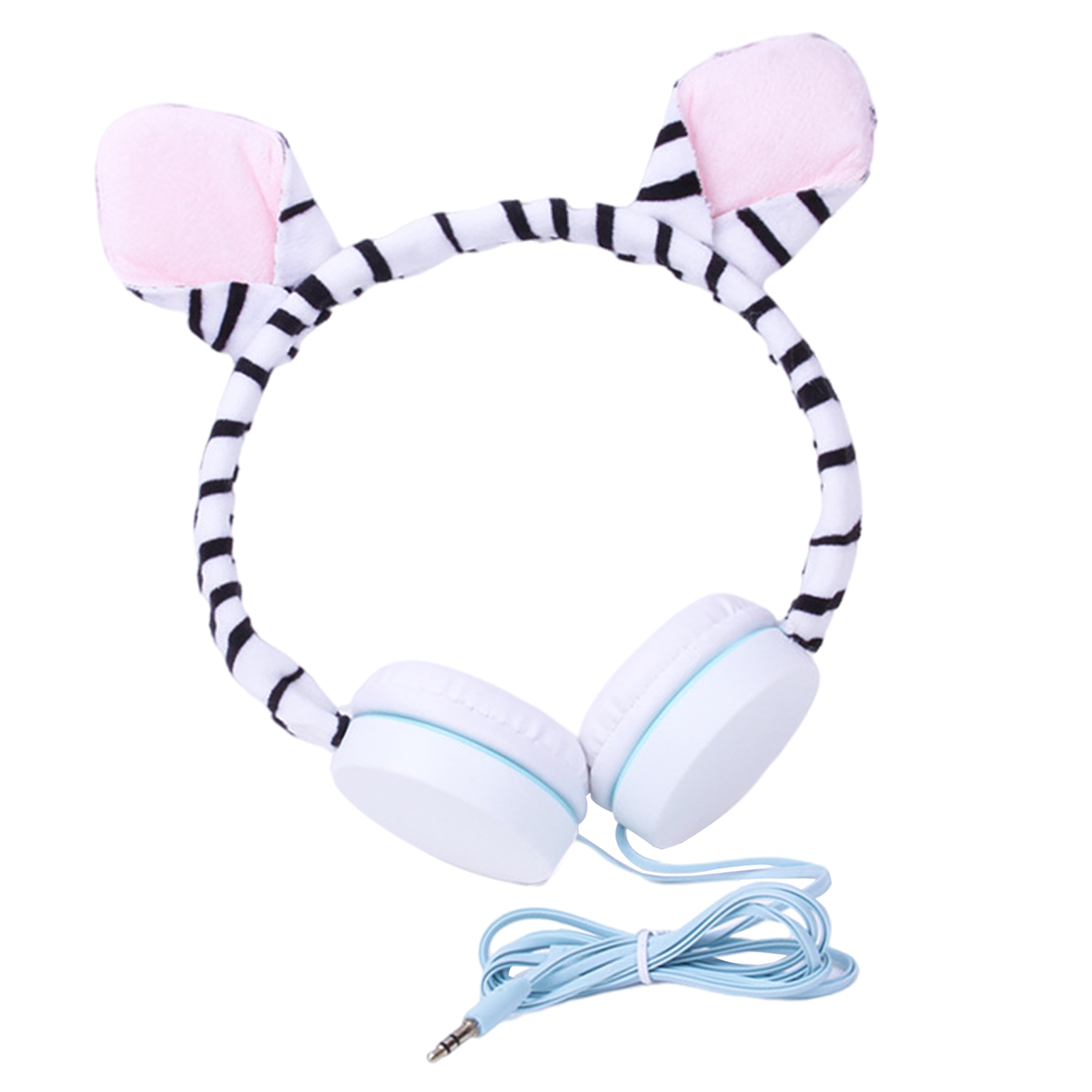 Animal Kids Headphones Over-Ear Wired Adjustable Headband for Boys Girls Kindergarten Teenagers School TV PC  Free