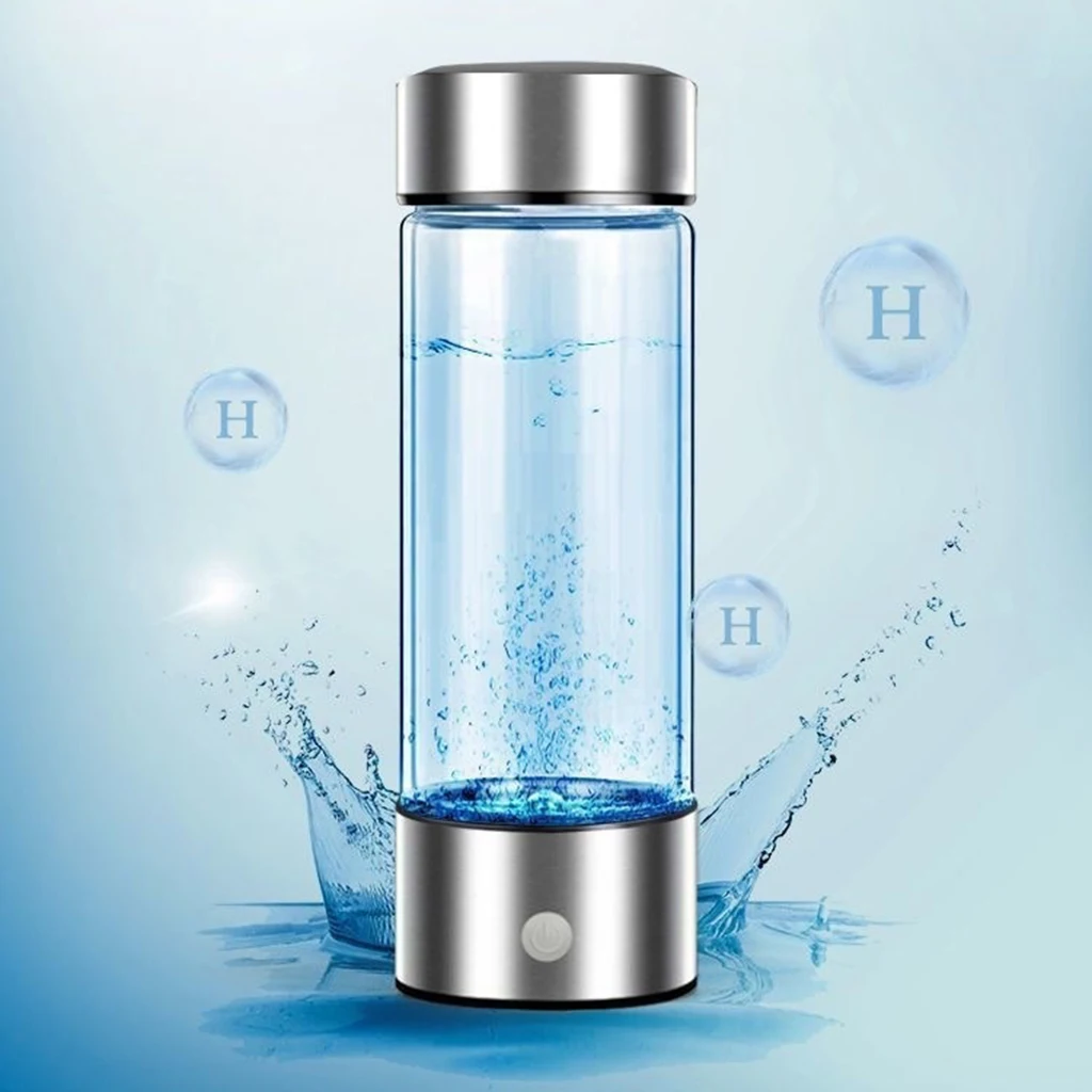 Durable Glass Hydrogen Generator Water Bottle Water Lonizer 10W 700-800ppb