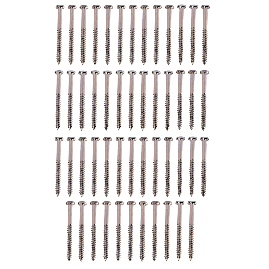 50 Pack Guitar Pickup Mounting Screws for PB JB Bass P90 Pickup Musical Instrument Parts