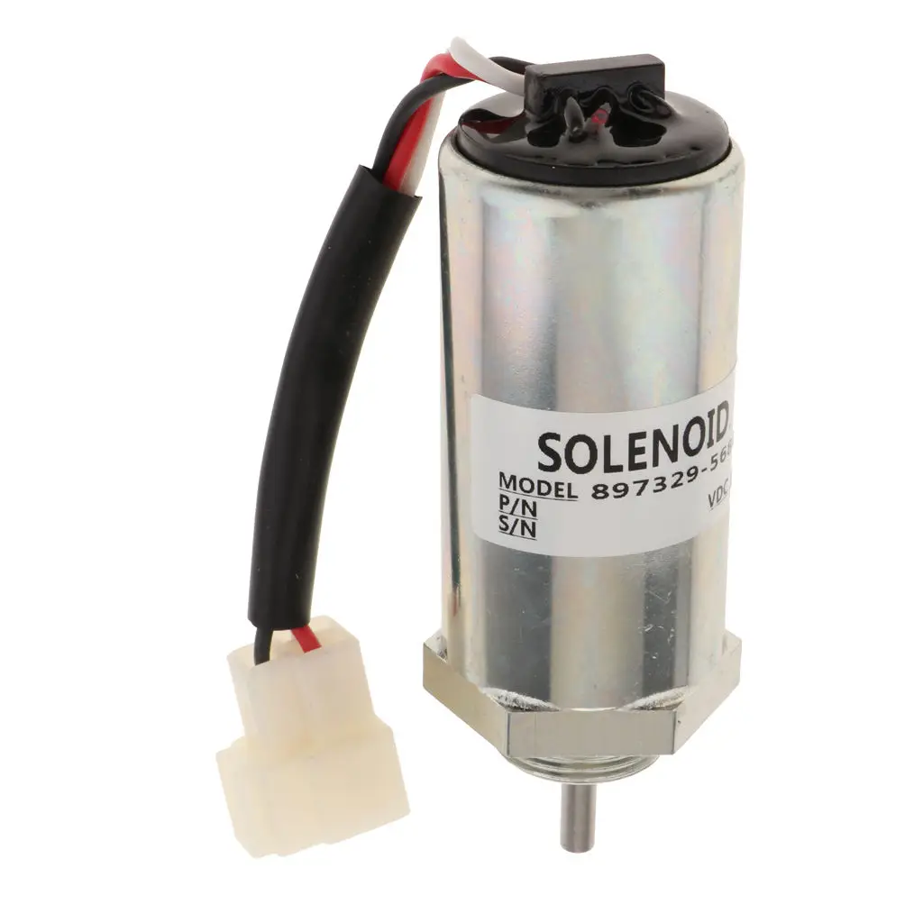 12Volt Fuel Shutdown Solenoid Cut Off Solenoid for  EX55 And for Kobelco