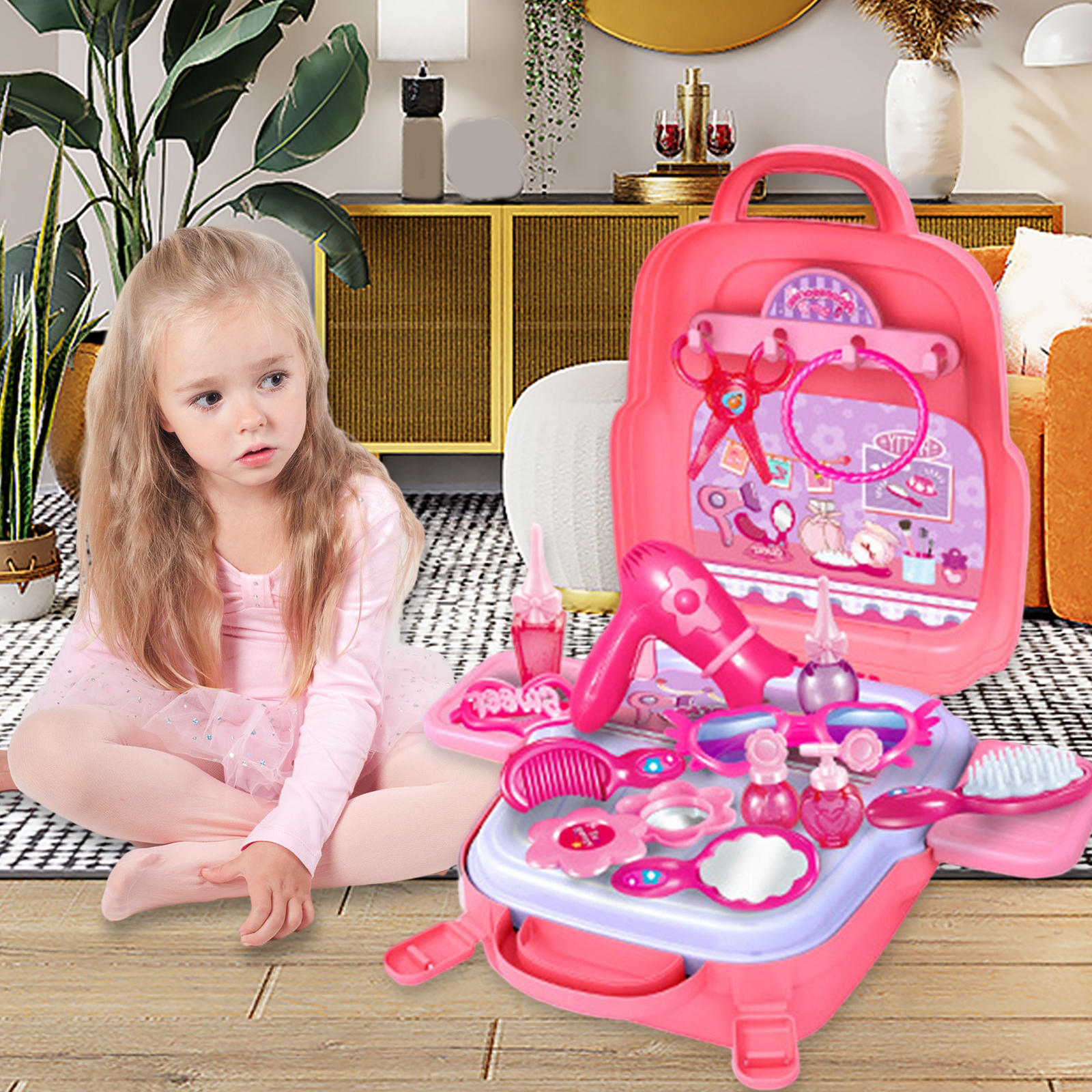 Pretend Play Set Montessori Development Early Learning Hand Eye Coordination Role Playing Toy for Children Girls Boys Preschool