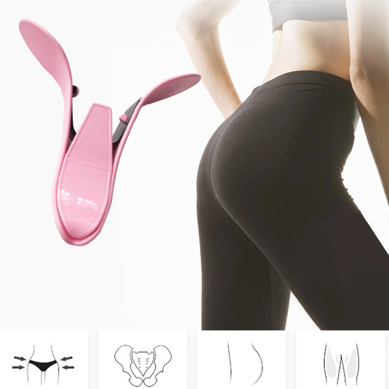 Hip Trainer Clip Pelvic Floor Muscle Inner Thigh Buttock Exerciser Tool