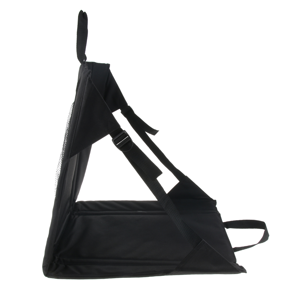 Portable Oxford Stadium Seat Chair Bleacher Cushion with Padded Back Support