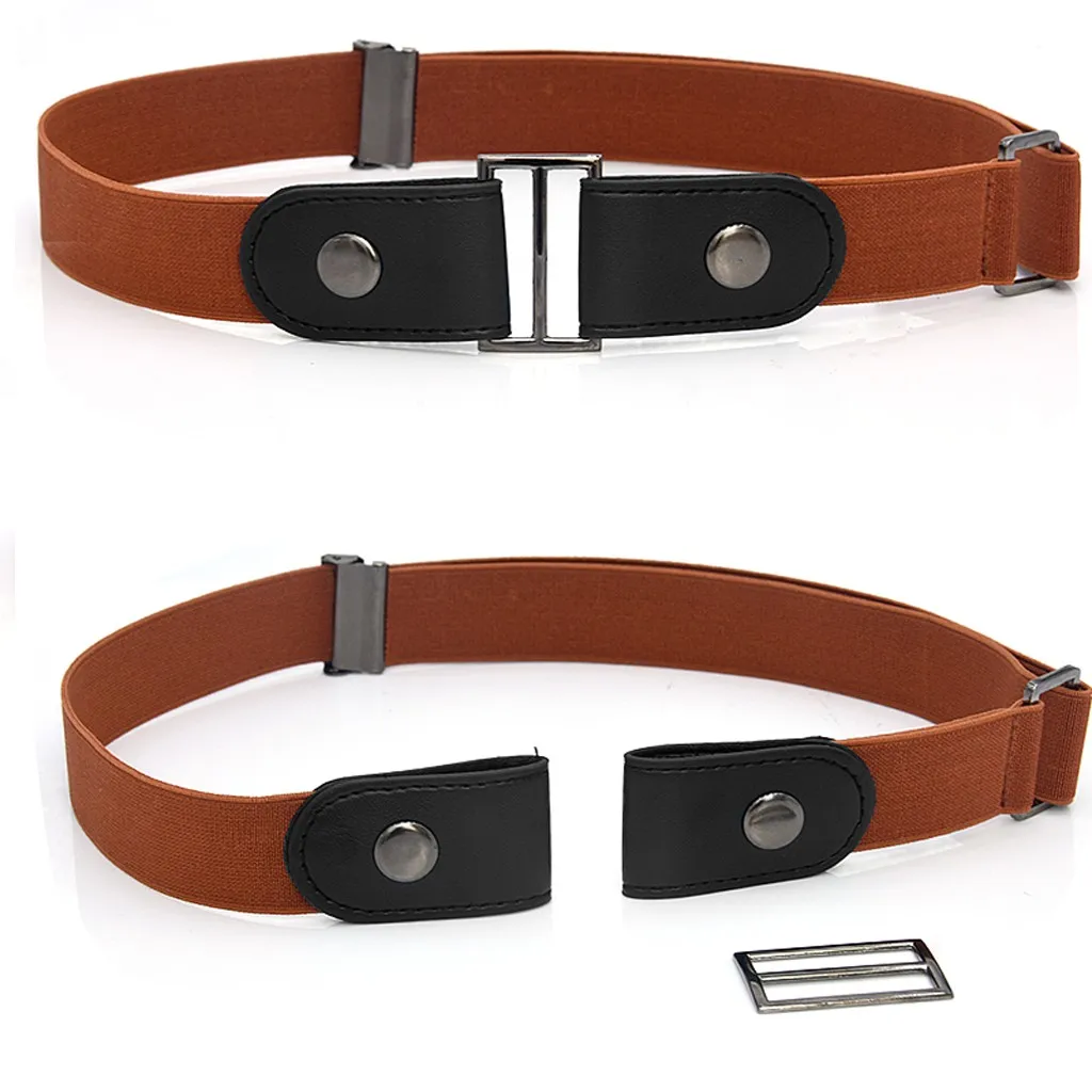 wide belts for women Adjustable Women Leather Waist Elastic Belt Hot Men'S And Women'S Invisible Waistband Without Buckle Seamless Ladies Body Belts elastic belt womens