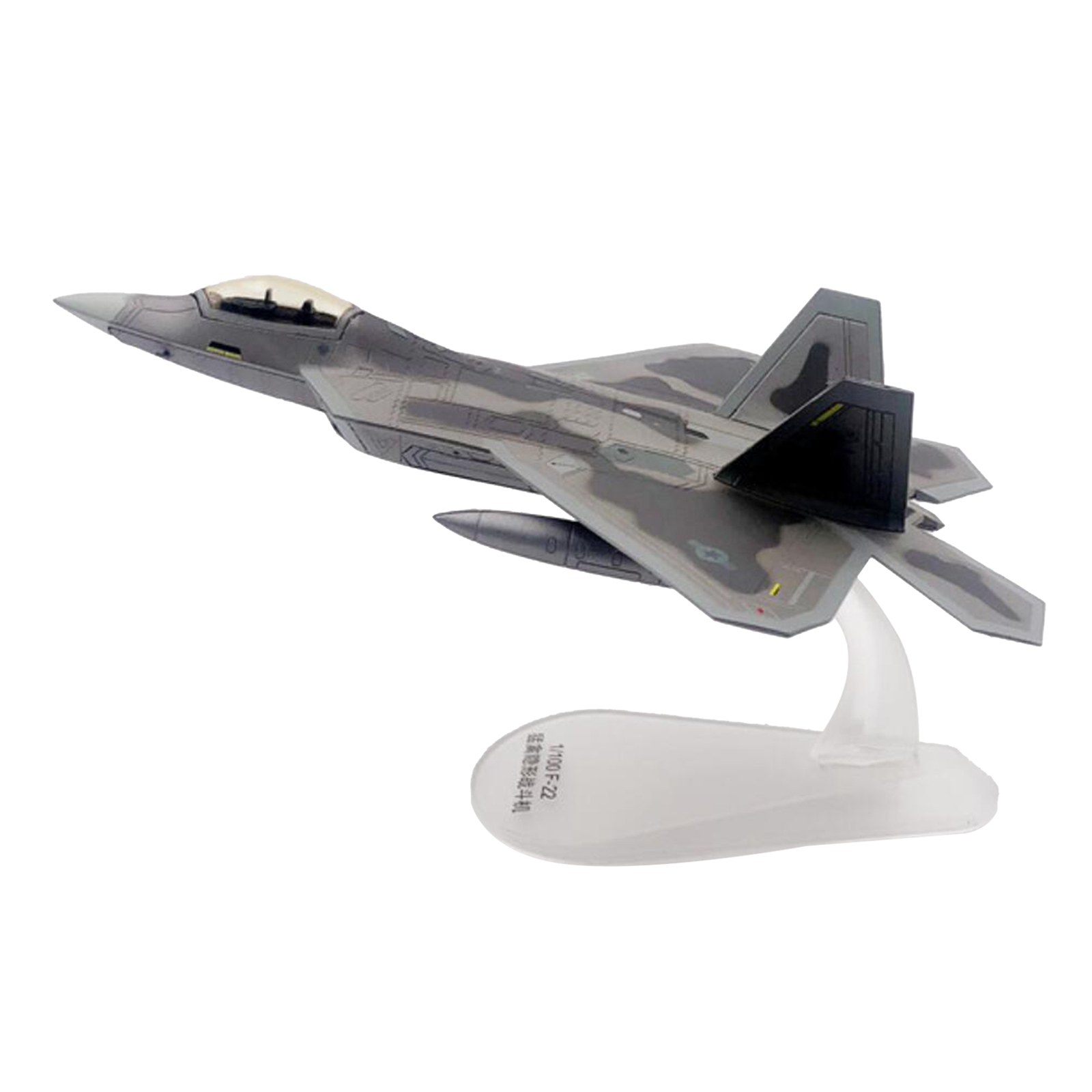 1:100 American F-22 Plane Fighter Aircraft Fighter Model with Stand Decor