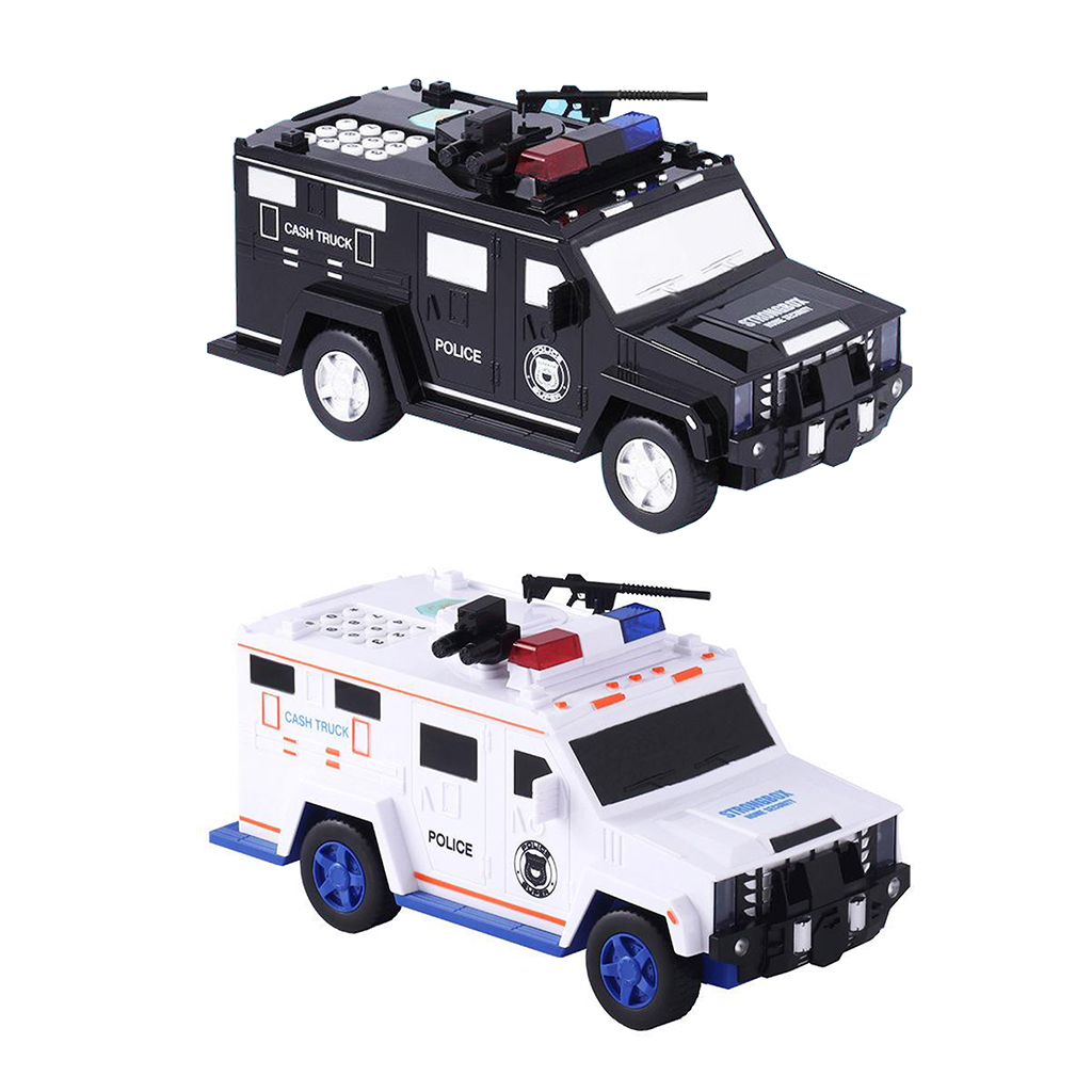 Kids Cash Truck Car Toy Fingerprint Password Piggy Bank Child Money Coin Box
