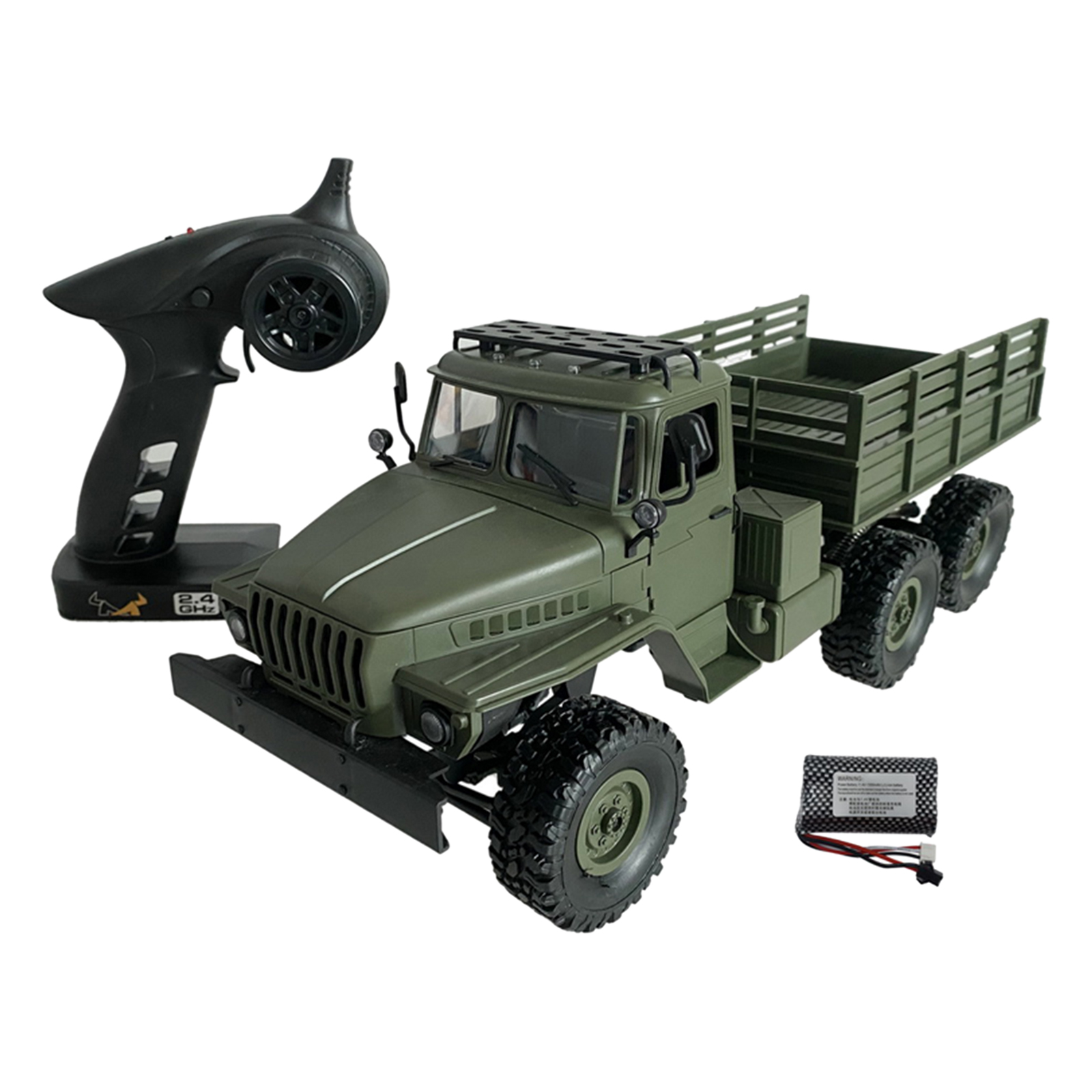 1/16 MN88S RC Car 6WD Off-Road Military Truck with Headlight Toy Gift for Kids