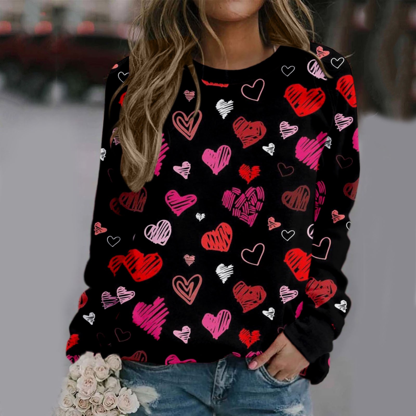 Women's Print Long sleeved T Shirts 