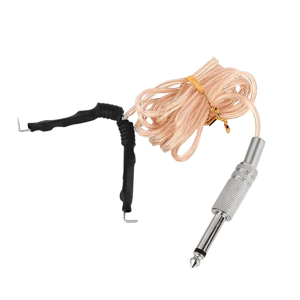 Clear Wire Hook Line Common Clip Cord Plug for Tattoo Machine Power Supplies