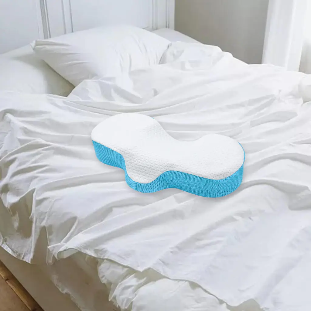 Memory Foam Cervical Pillow Contour Sleeping Pillows Support with Washable Pillowcase