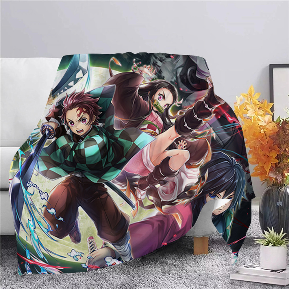 Waliicorners Anime Demon Slayer Flannel Soft Warm Blanket Printed Quilts Bedding Cover Sofa Travel Office Throw Blanket 11 H400dcaa726944d03ad4ae515db77bfa8z