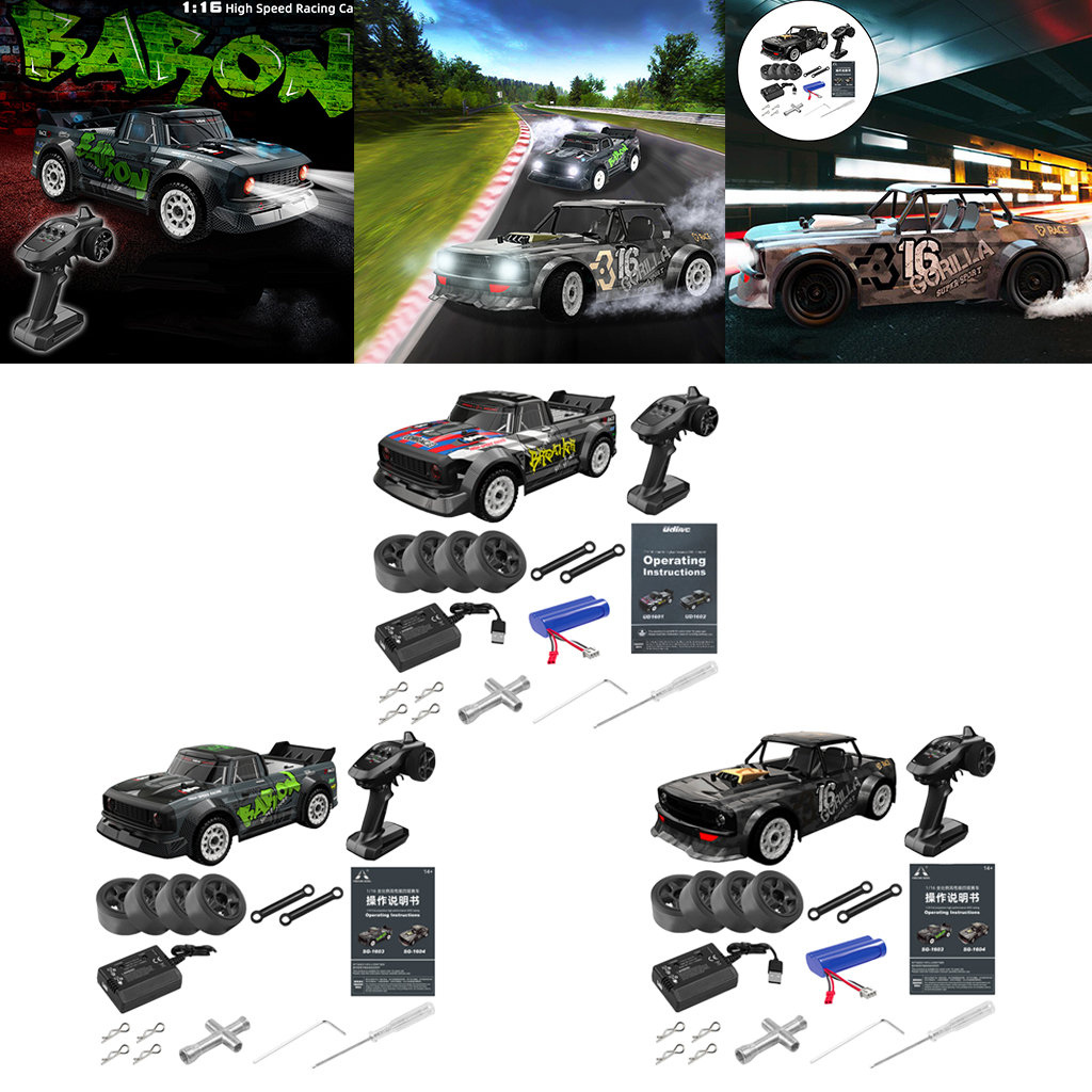 1:16 Remote Control High Speed 4WD  Car 50KM/H 4WD Kids RC Brushless Rally Car Vehicle Model With Gyro 20mins Play