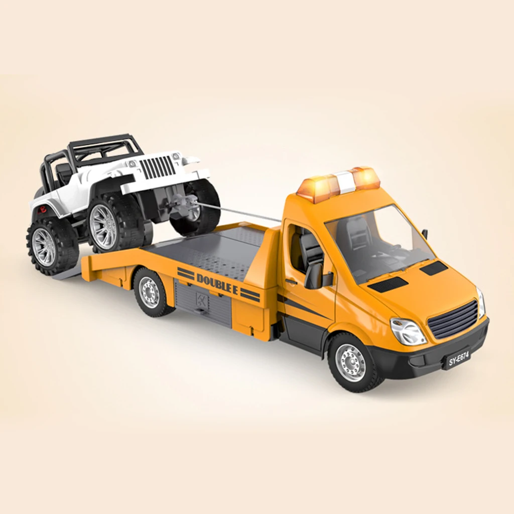 1:18  RC Trailer Toys Toys Crane Model Rechargeable Truck for