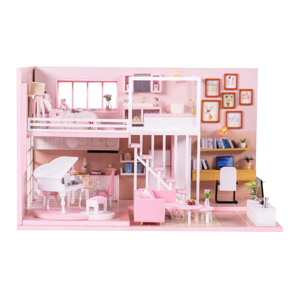 3D Wooden Size Miniature Doll Model Building Kits DIY Lightweight Toys for Children