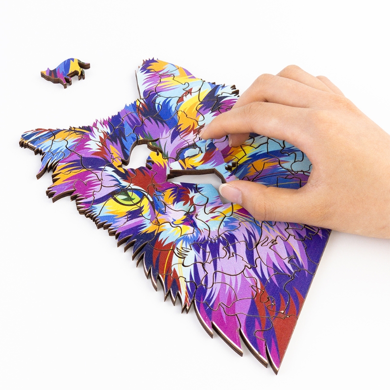 Decoração de Casa Ornamento para Galerias de Arte Pegged Puzzle Faça Você Mesmo 3d Laser-impressão Q9qb 5 Quebra-cab.