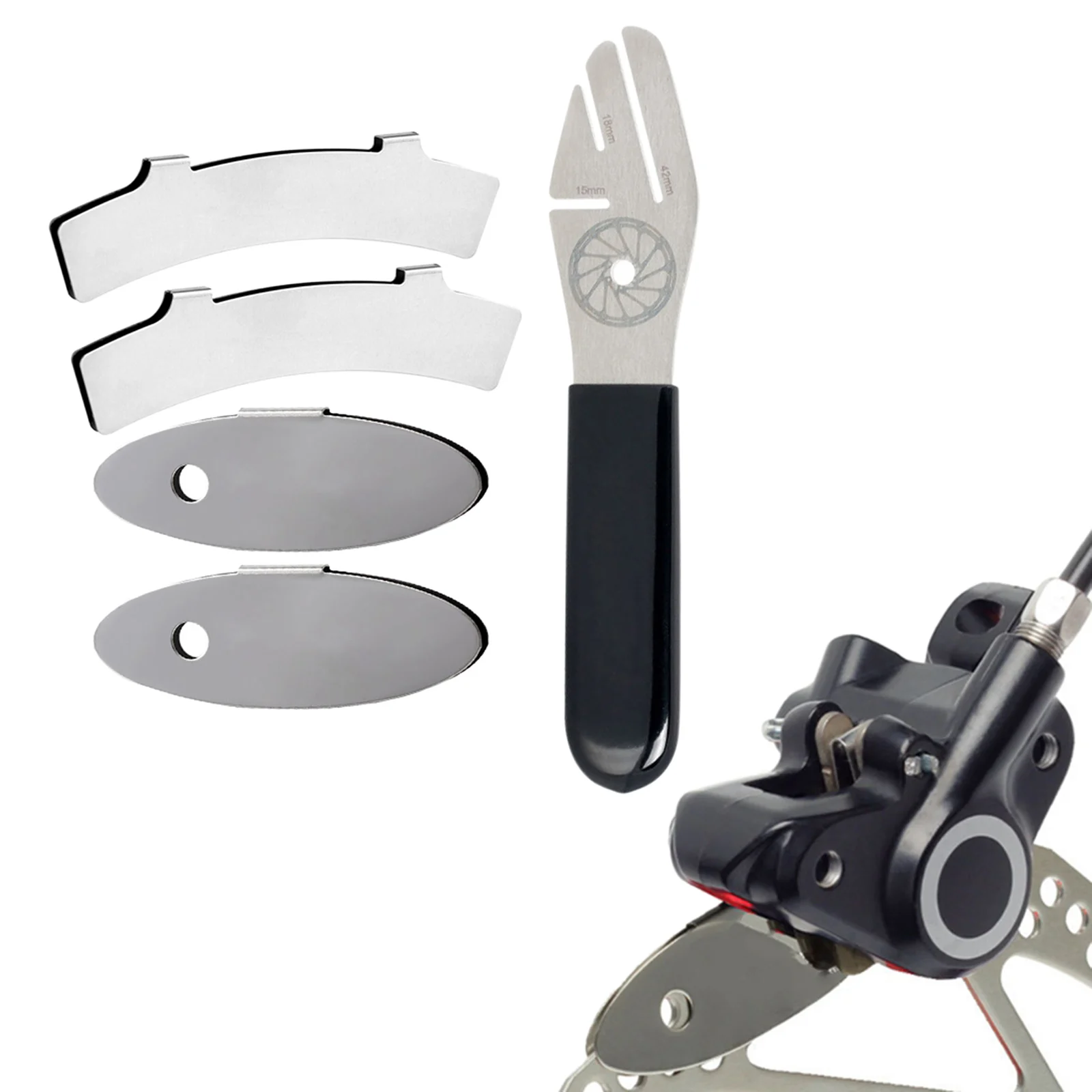 Bike Disc Rotor True Alignment Truing Fork Disc Brake Caliper Piston Press Spreading Tool Wrench