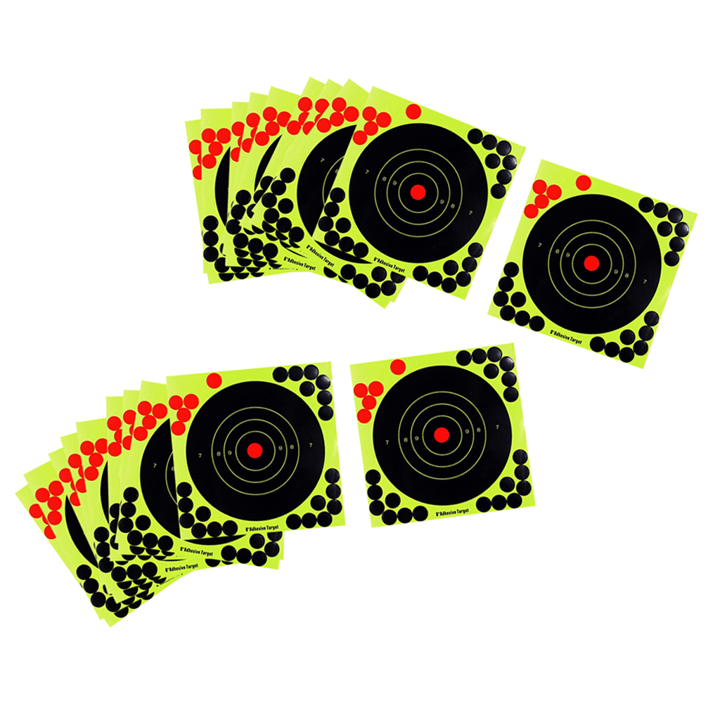 Set Of 20 8inch Shooting Targets Splatter Fluorescent  Range Paster