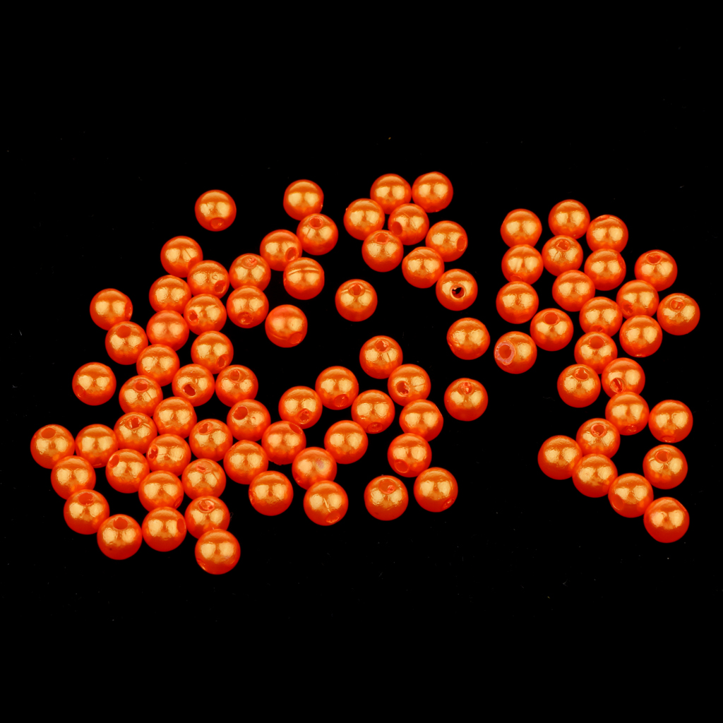 60 Pieces 8mm Floating Fishing Rig Bead Beans Carp Fishing Tackle Two Colors
