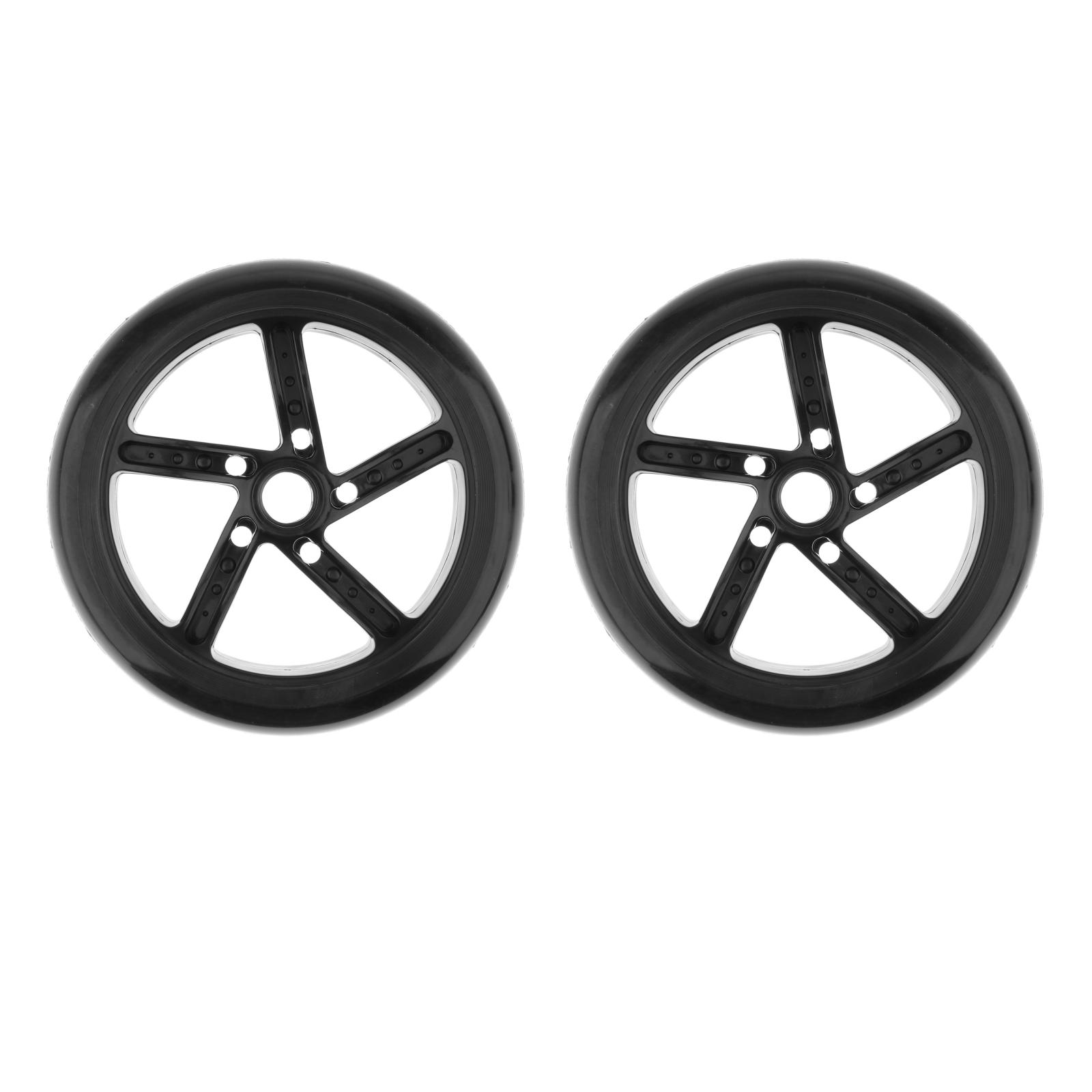 2 Pcs Kick Scooter Wheels Pro Stunt Scooter Replacement Parts Noiseless Front Rear Spare Tires Modified Wheels Kids Present