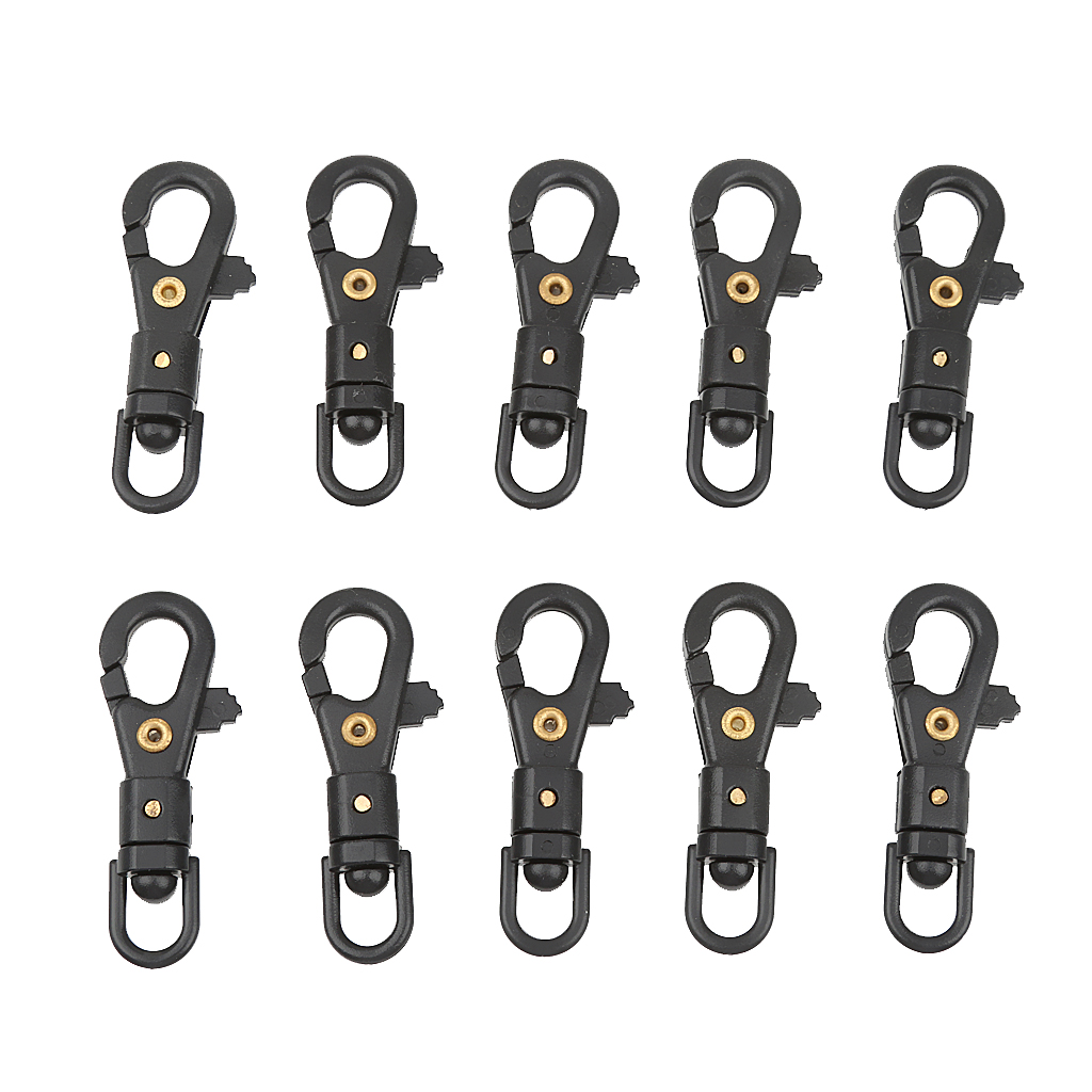 10pcs Plastic Swivel Snap Hook for Weave Paracord Lanyard Buckles Backpack
