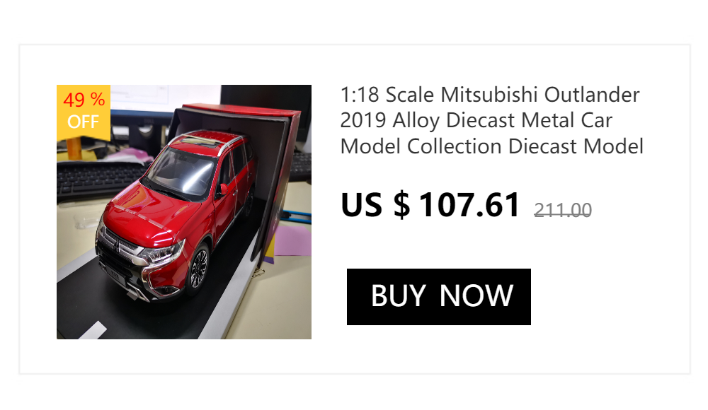 Outlander-modelo de Carro em Metal Brinquedo para Crianças Mitsubishi Fundido Escala Coleção Aniversário 1:18 1:64 1 1:18, 1:64 escala, coleção, brinquedo para crianças, aniversário