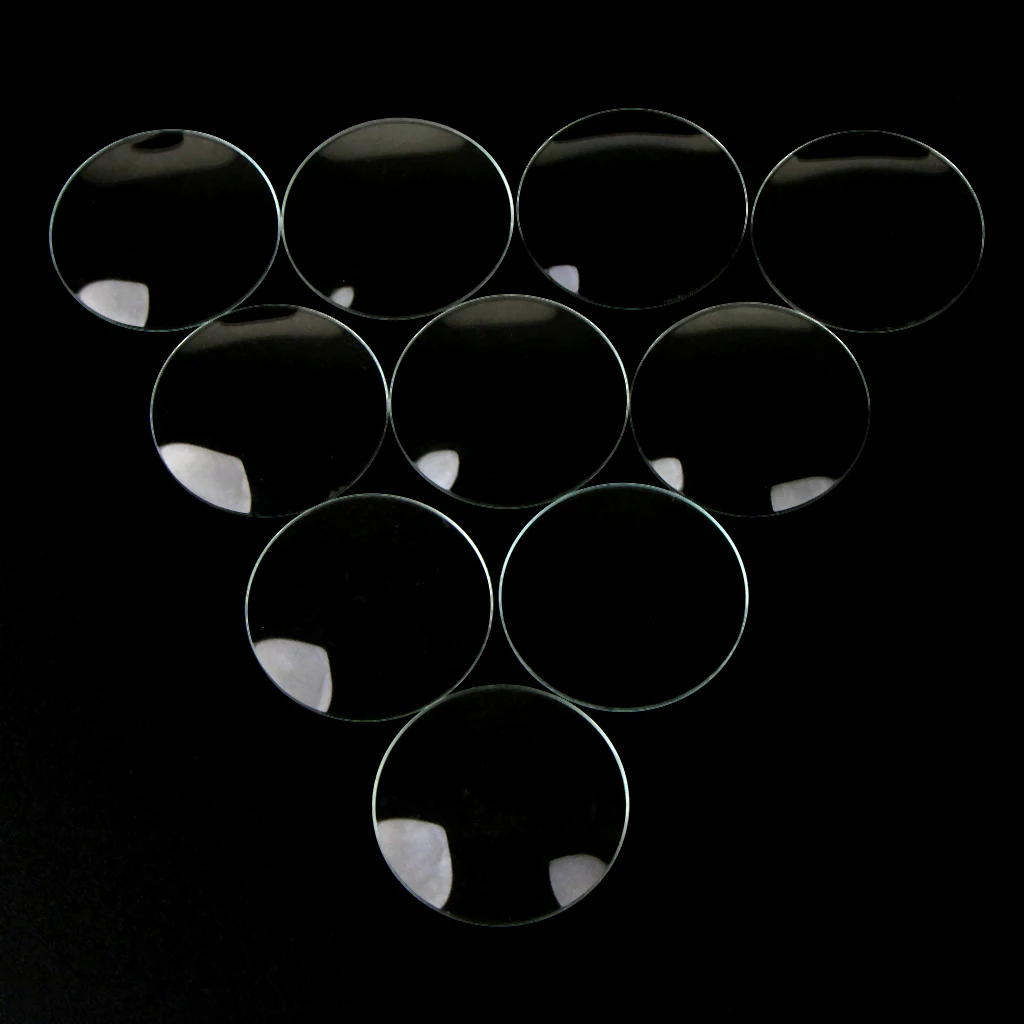 10pc 28,29,30,31,32,33mm Double Convex Lens Watch Glass Replacement Parts Watchmaker
