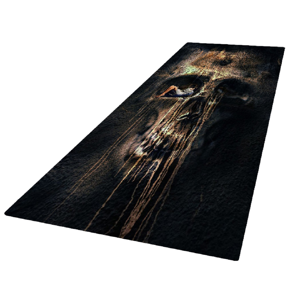 3D Living Room Area Rug Runner Anti-Skid Floor Mat Carpet for Living Room Dining Room Kitchen Bedroom.