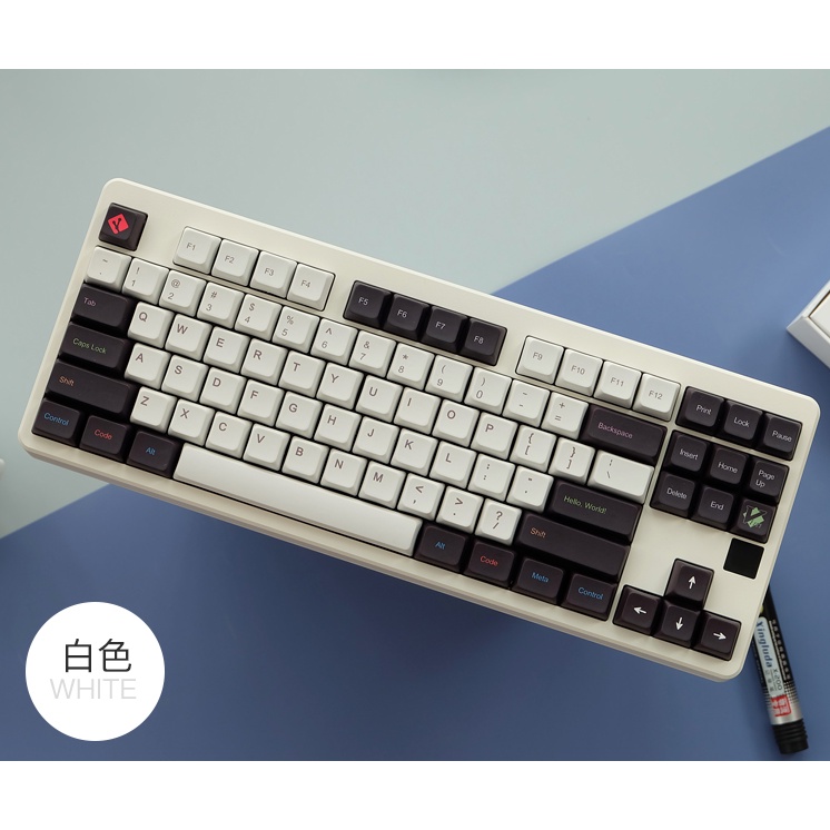 programador teclado mecânico keycaps cereja perfil xda altura pbt teclas suporte perfil