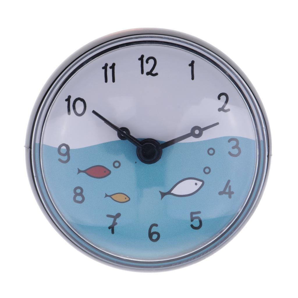 Bathroom Bath Kitchen Clock Waterproof Arabic Numerals for Mirror Windows