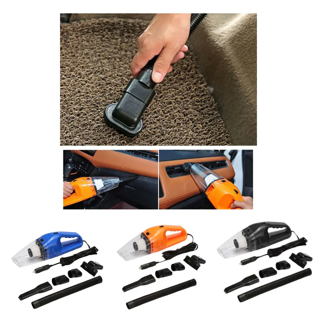 12V Car Vacuum Cleaner Duster Handheld Wet Dry Dirt Portable Vac For Auto Travel