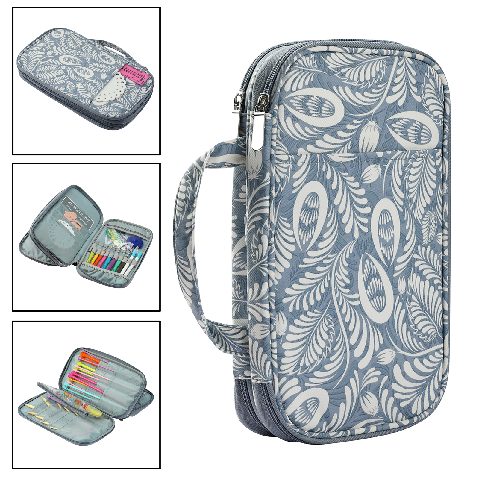 Travel Case Needles Crochet Hooks and Tool Knitting Accessories Storage Bag