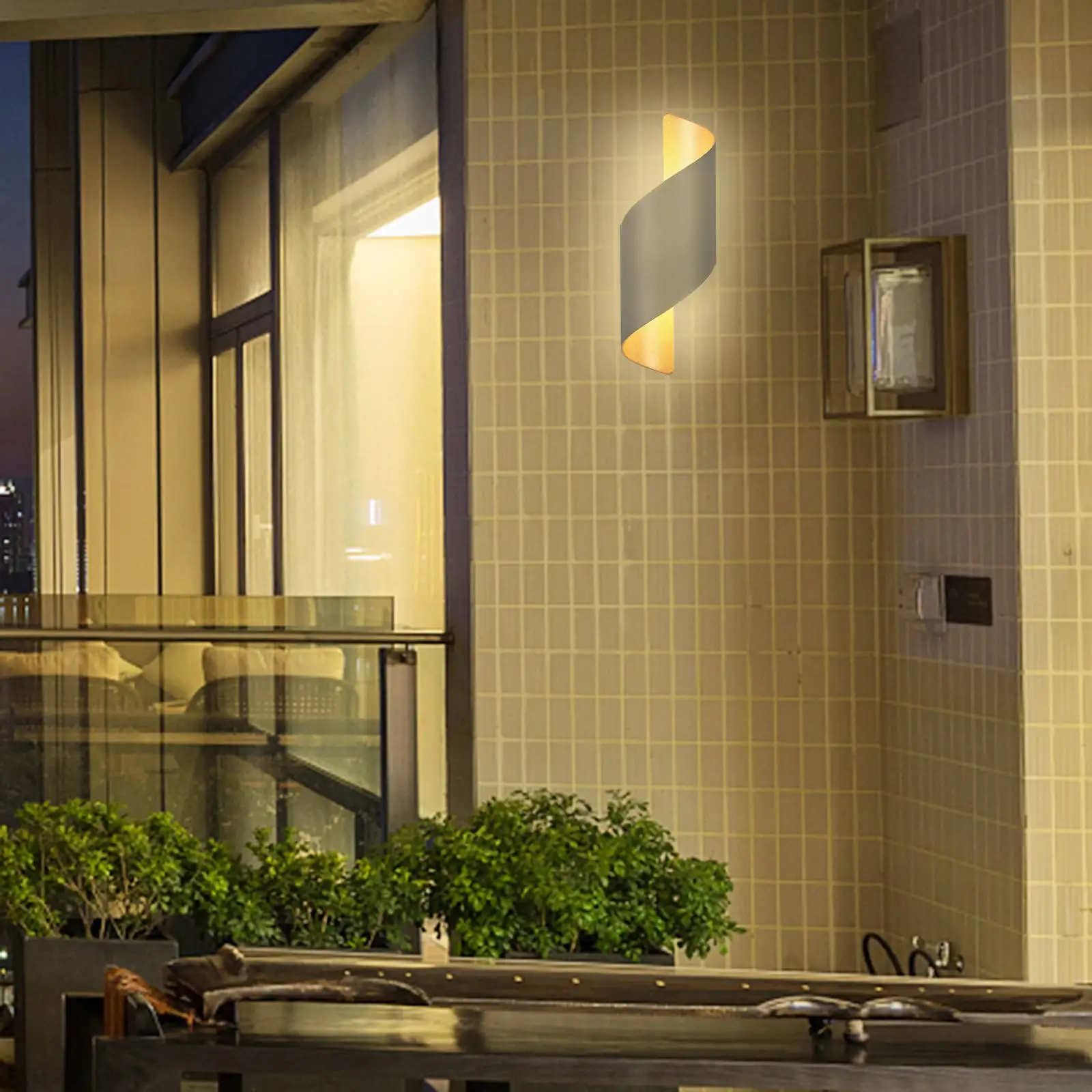 Waterproof Wall Light Fixtures Sconce Lighting IP65 for Indoor Outdoor Cafes Dining Room