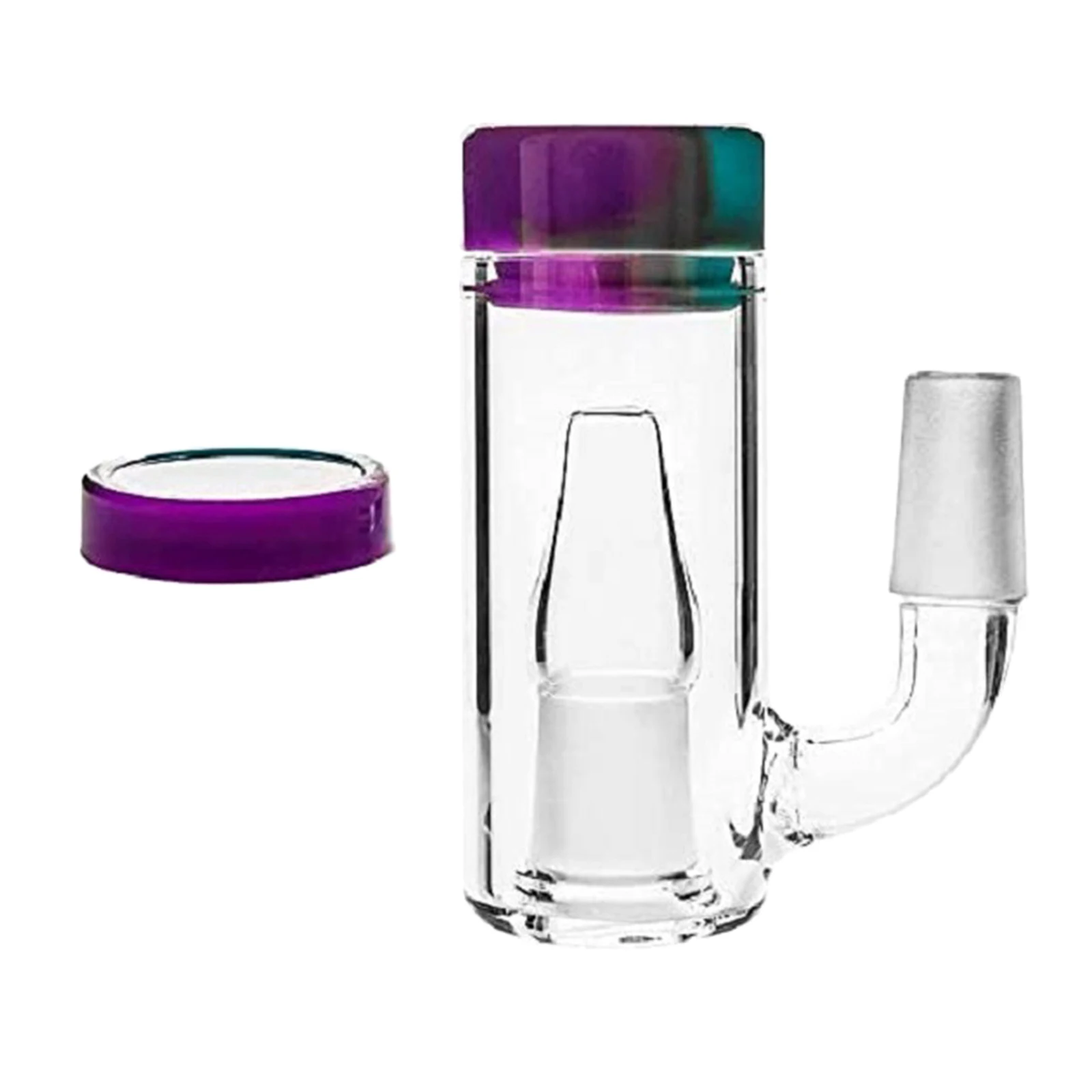 Glass Collector Silicone Container Kit with 14mm Male Connector, Reusable and Convenient