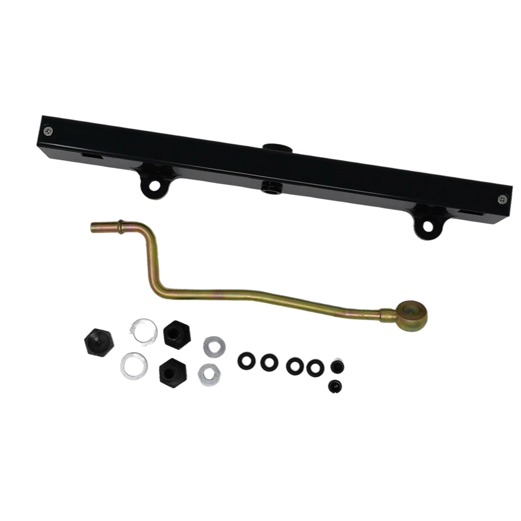 Black Aluminum Fuel Rail with Fitting Set Fit for Civic Acura RSX K Swap K20 Engines Accessories Parts
