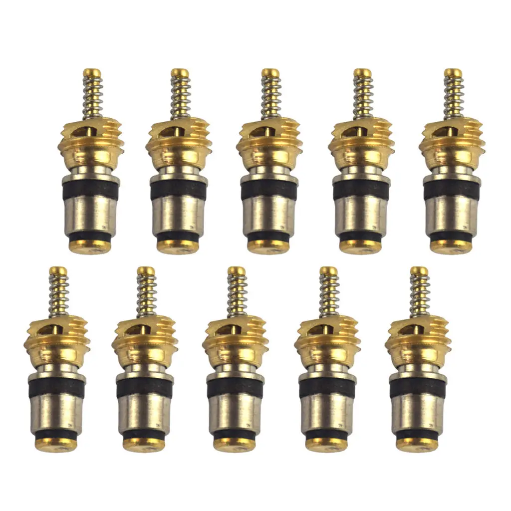 10x High Quality A/C High Pressure Valve Core for Volvo Citroen Fukang Elysee