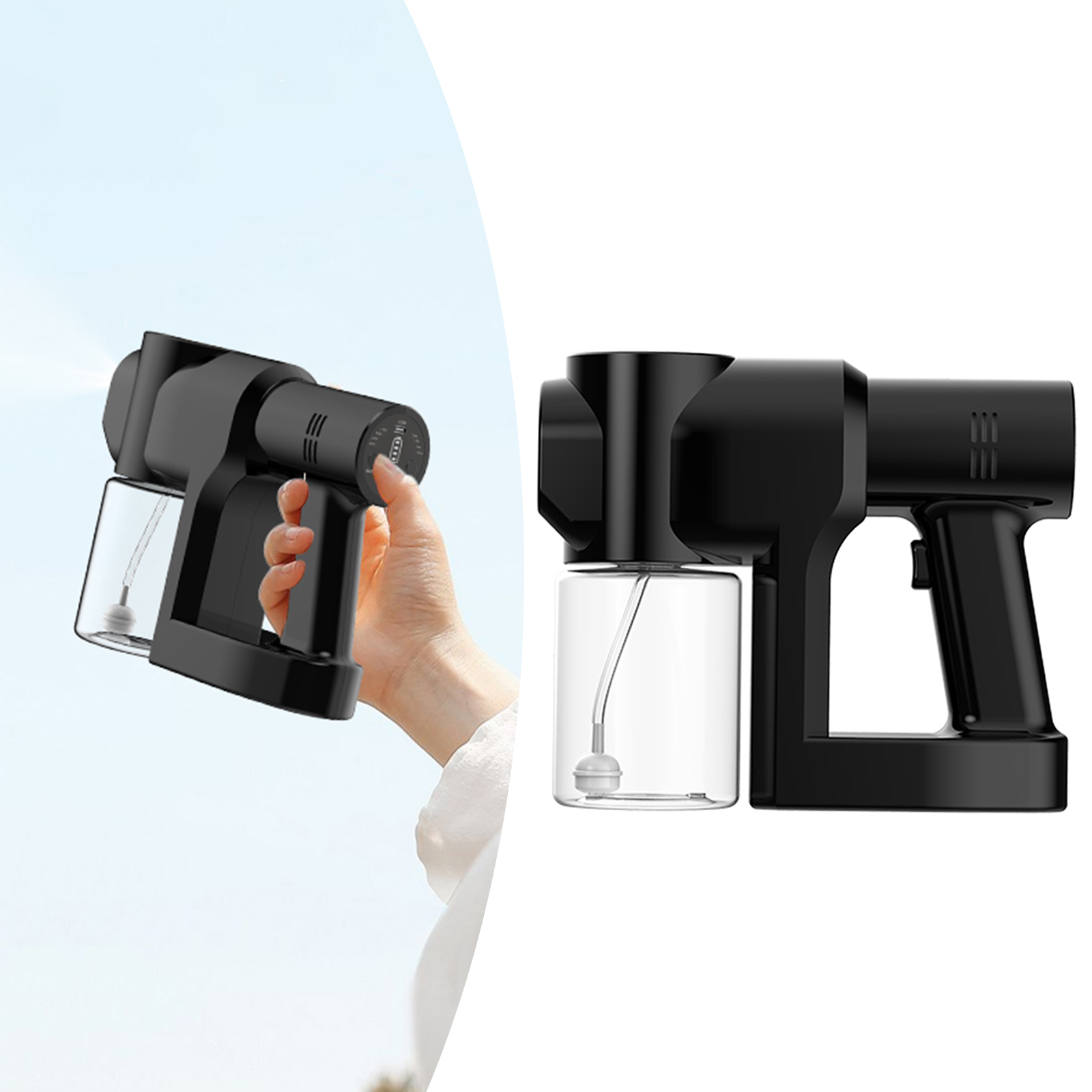 Disinfectants Steam Gun,Nano  Electric Sprayer Handheld Rechargeable Foggers Sanitizer Spray for School,Home,Office or Store