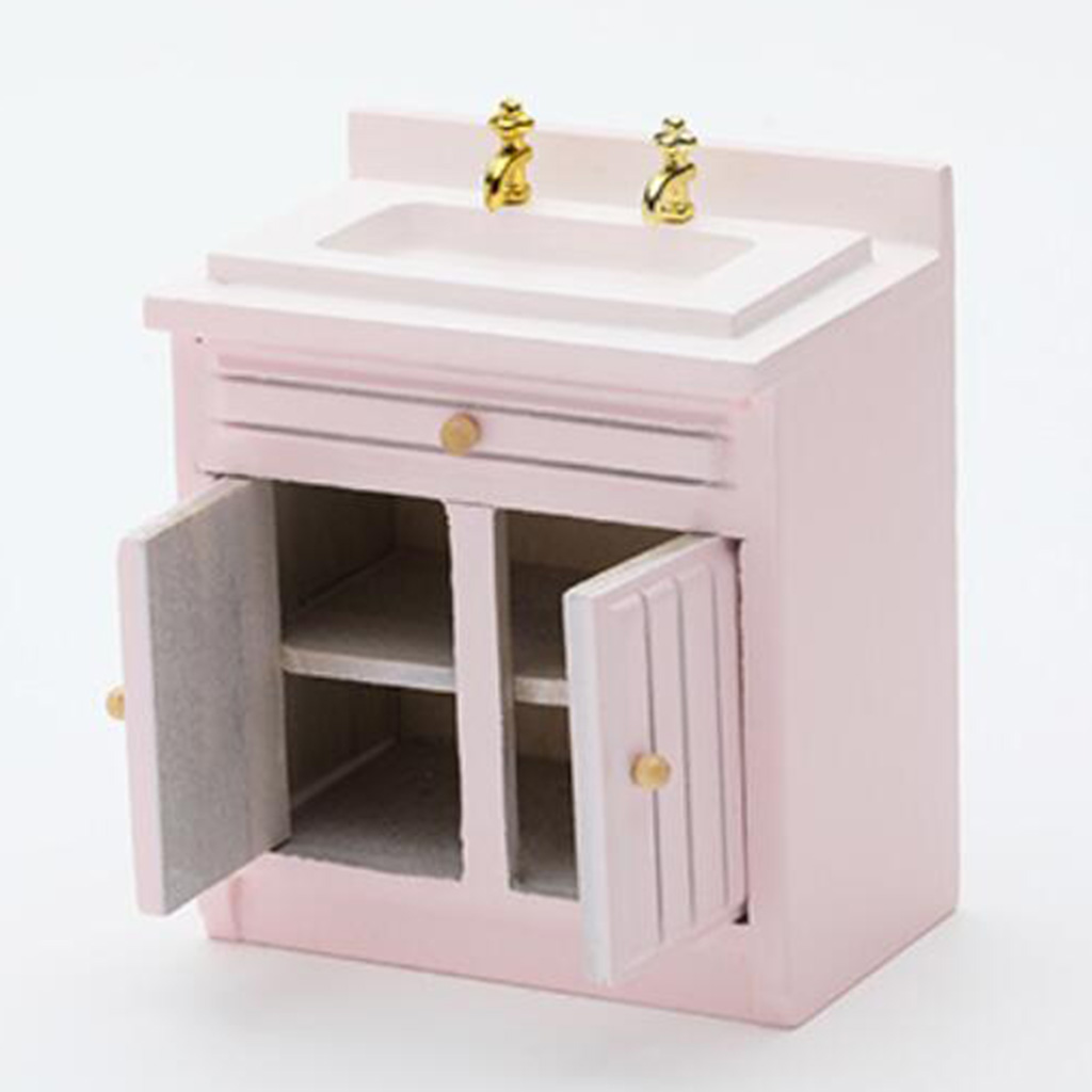 Wash Basin Sink, Dolls House Miniature, Kitchen Furniture, 1.12 Scale Bathroom