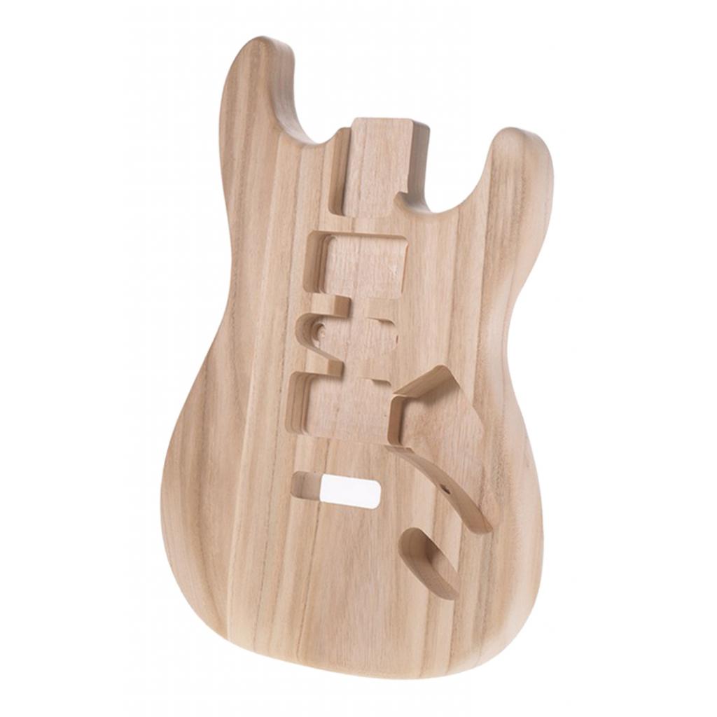 Unfinished Handcraft Guitar Wood Body Barrel Material for ST Guitar 
