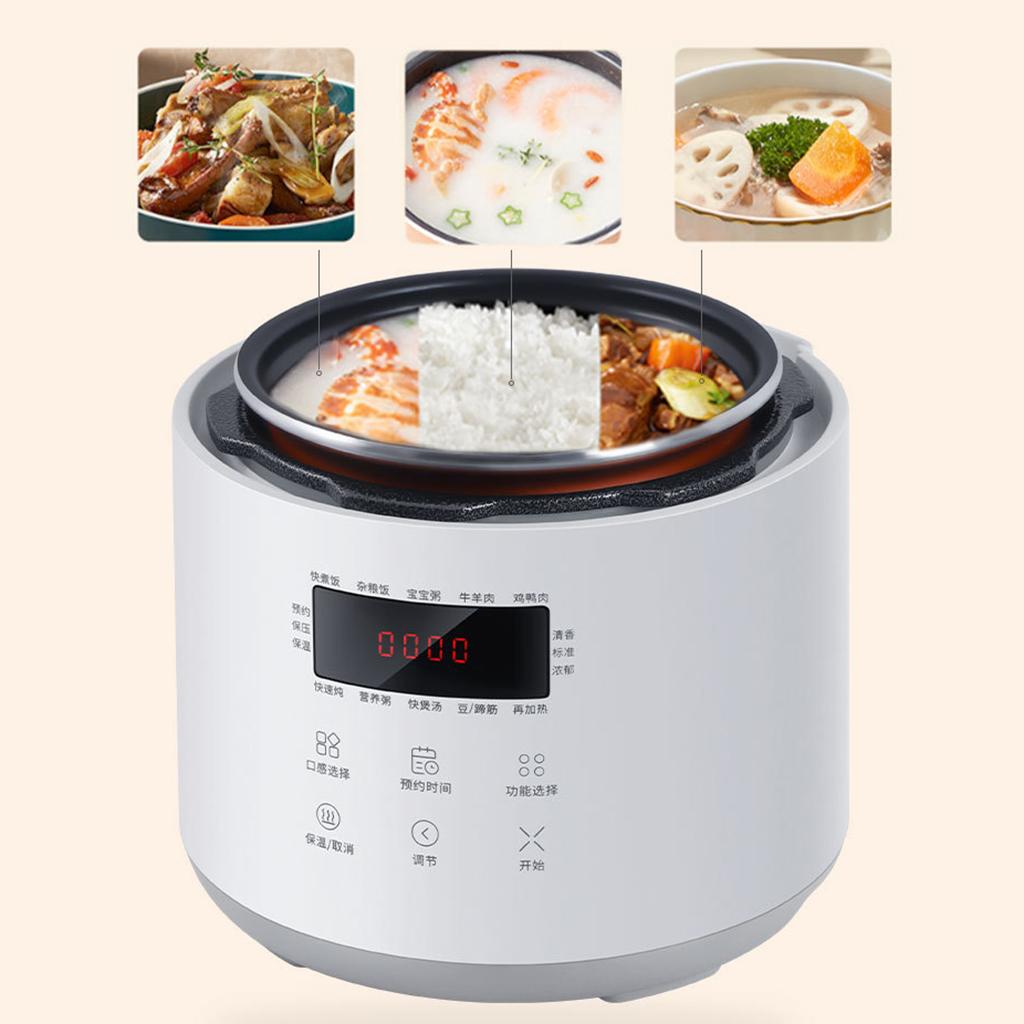 Non-Stick Rice Cooker Appliances Electric Pressure Cooker Steaming Stewing Automatic Pressure Cooker for Dormitory US Adaptor