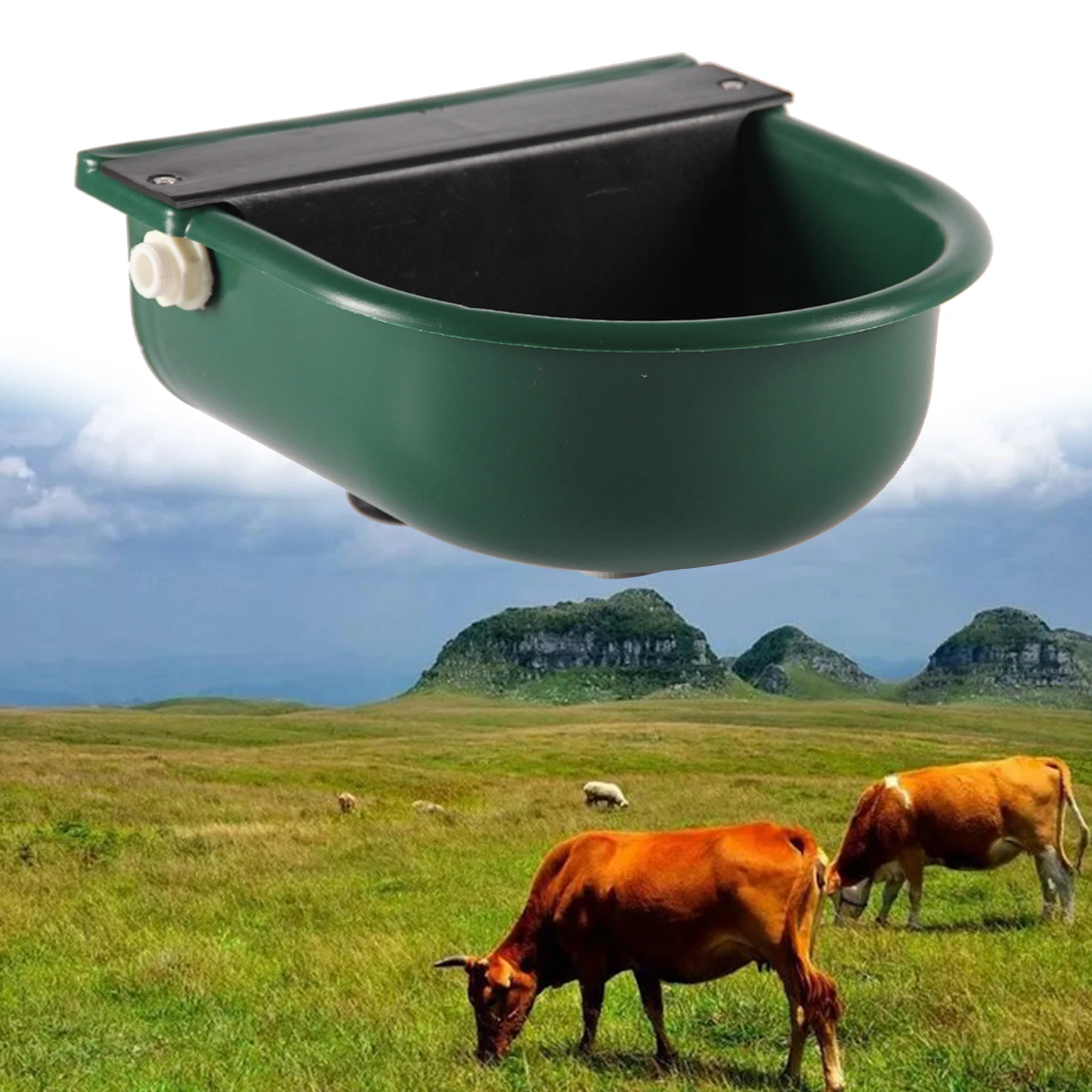Automatic Water Trough Bowl for Cattle Cow Calf Plastic Animal Auto Fill Livestock Waterer