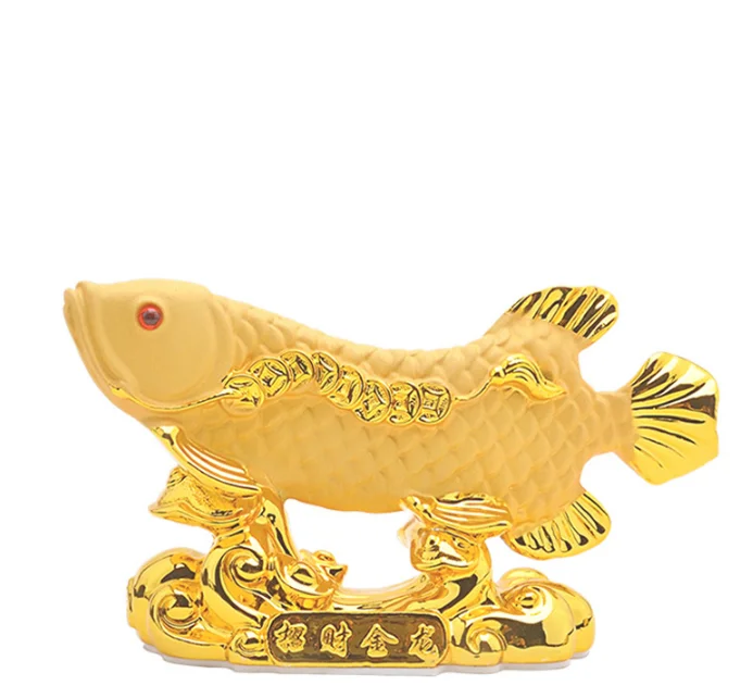dourada peixe decorativa estátua drop shipping