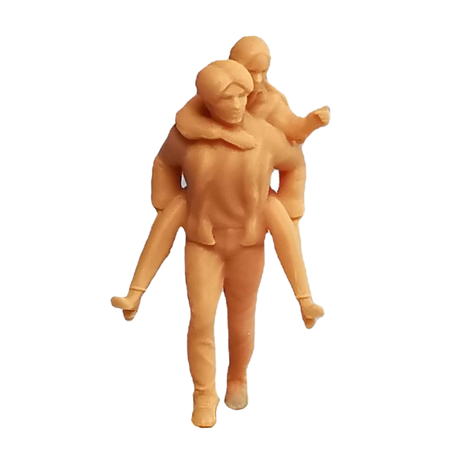 1:64 Unpainted Couple Doll Model Figure Young Lovers Couple Toy Decor Accs