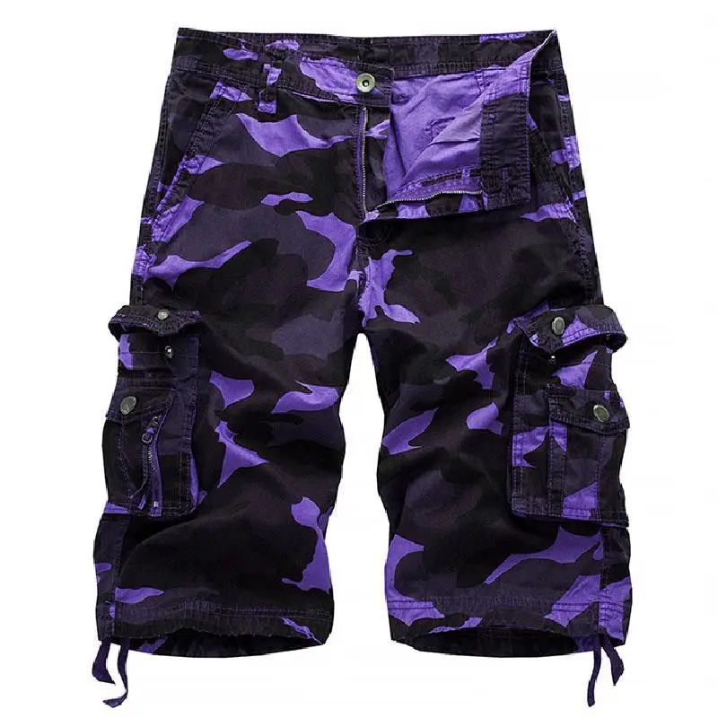 multicolorido camuflagem calças casual praia shorts carga