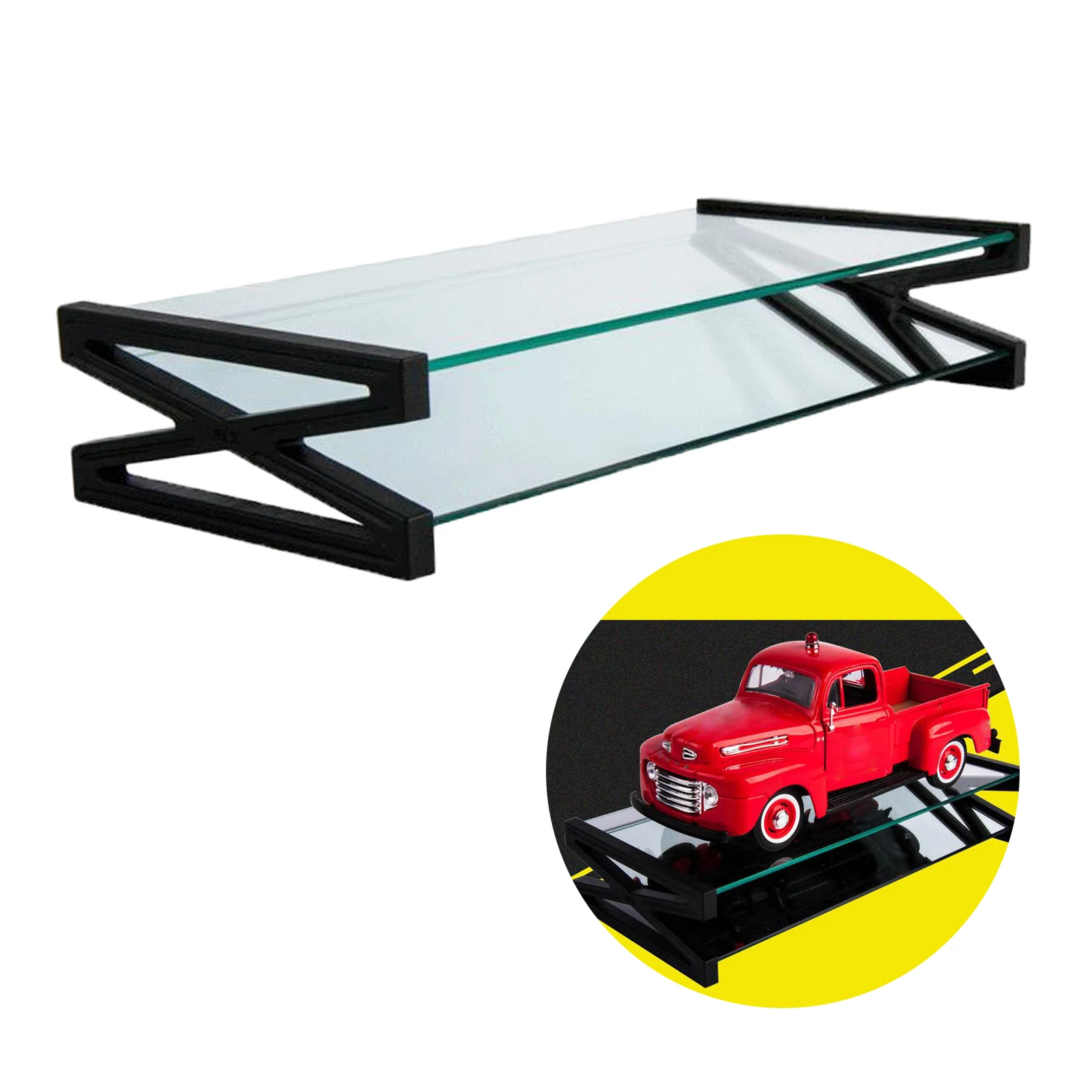 1:24 Scale Display Stand Base Showcase for 1:24 Model Cars Collectibles